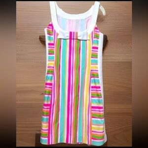 Lilly Pulitzer Darcy Multi Spicy Stripe Print Shift Dress  Size 14